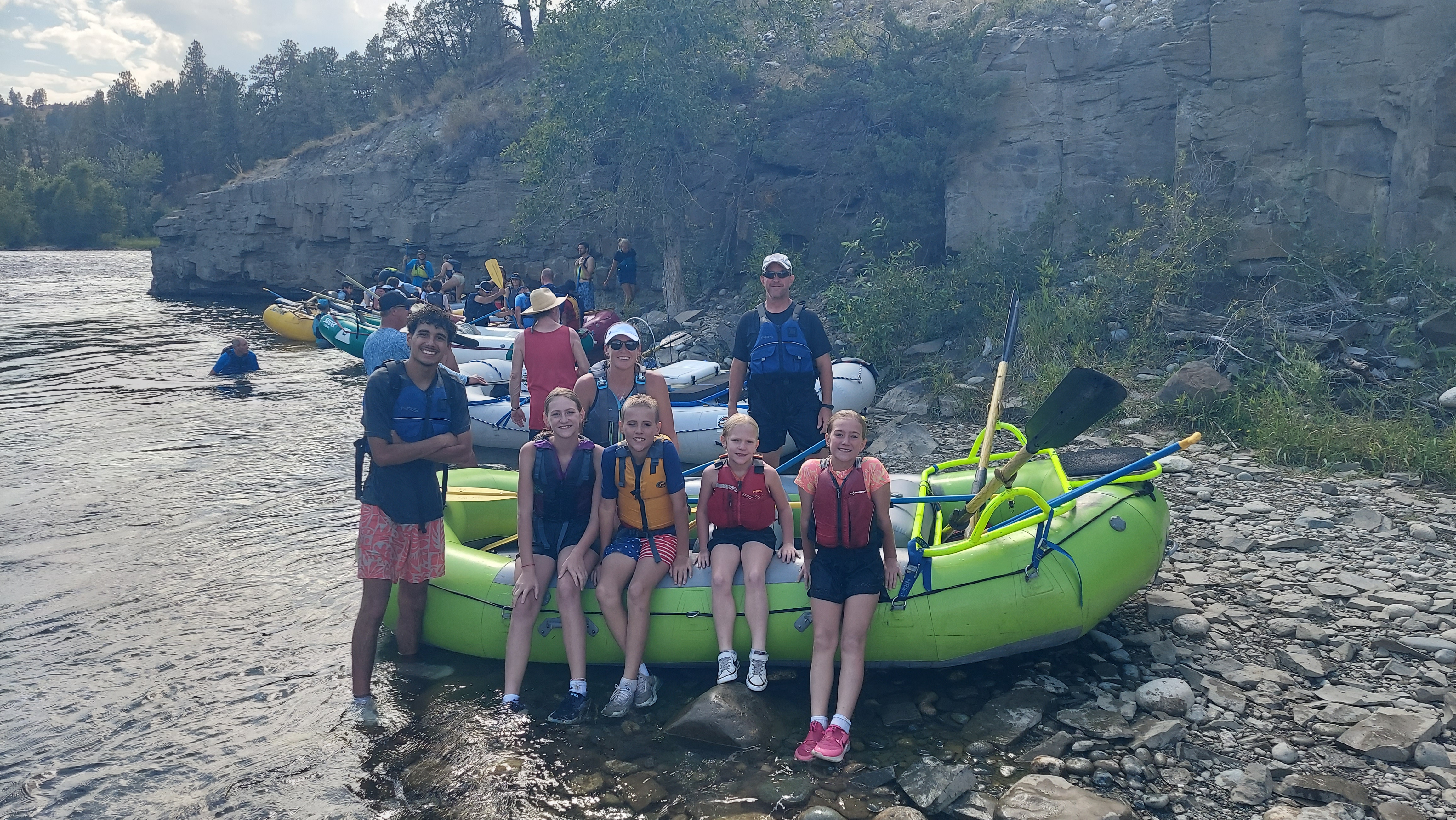 The Kincaid family whitewater rafting trip
