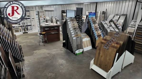 JR Works showroom flooring and tile displays