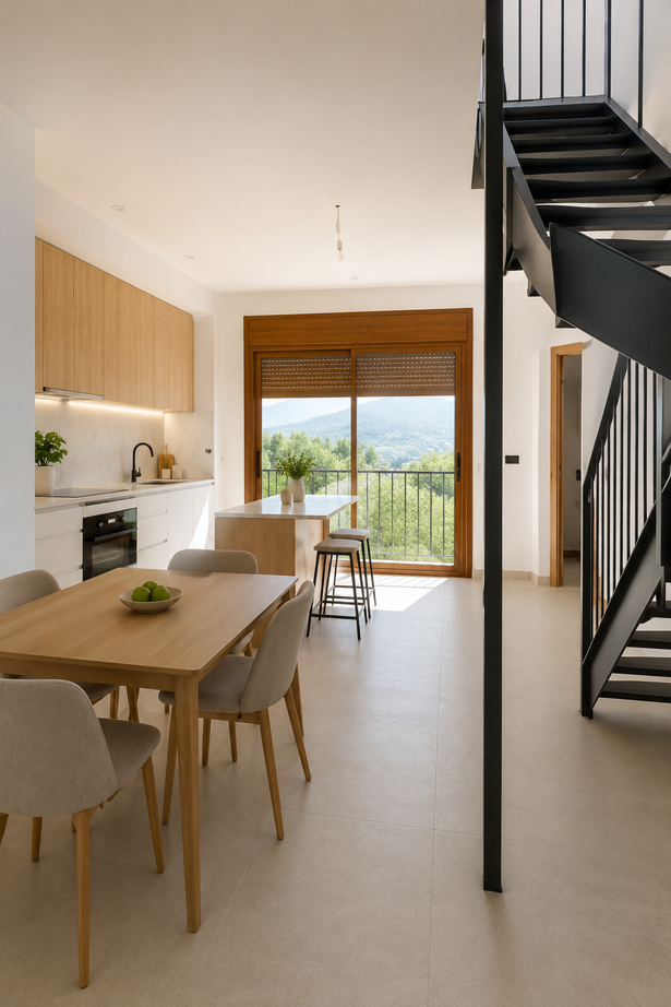 Interior · Cuina oberta i menjador