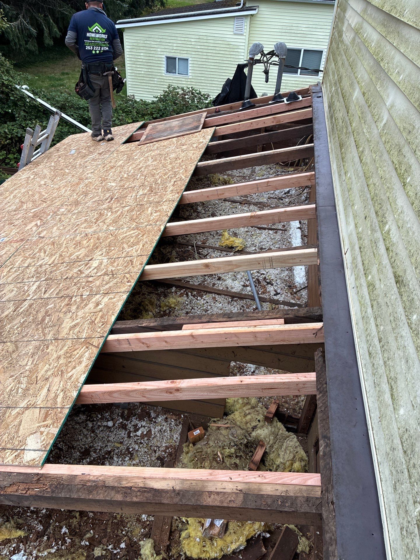 Structural rafter & decking restoration