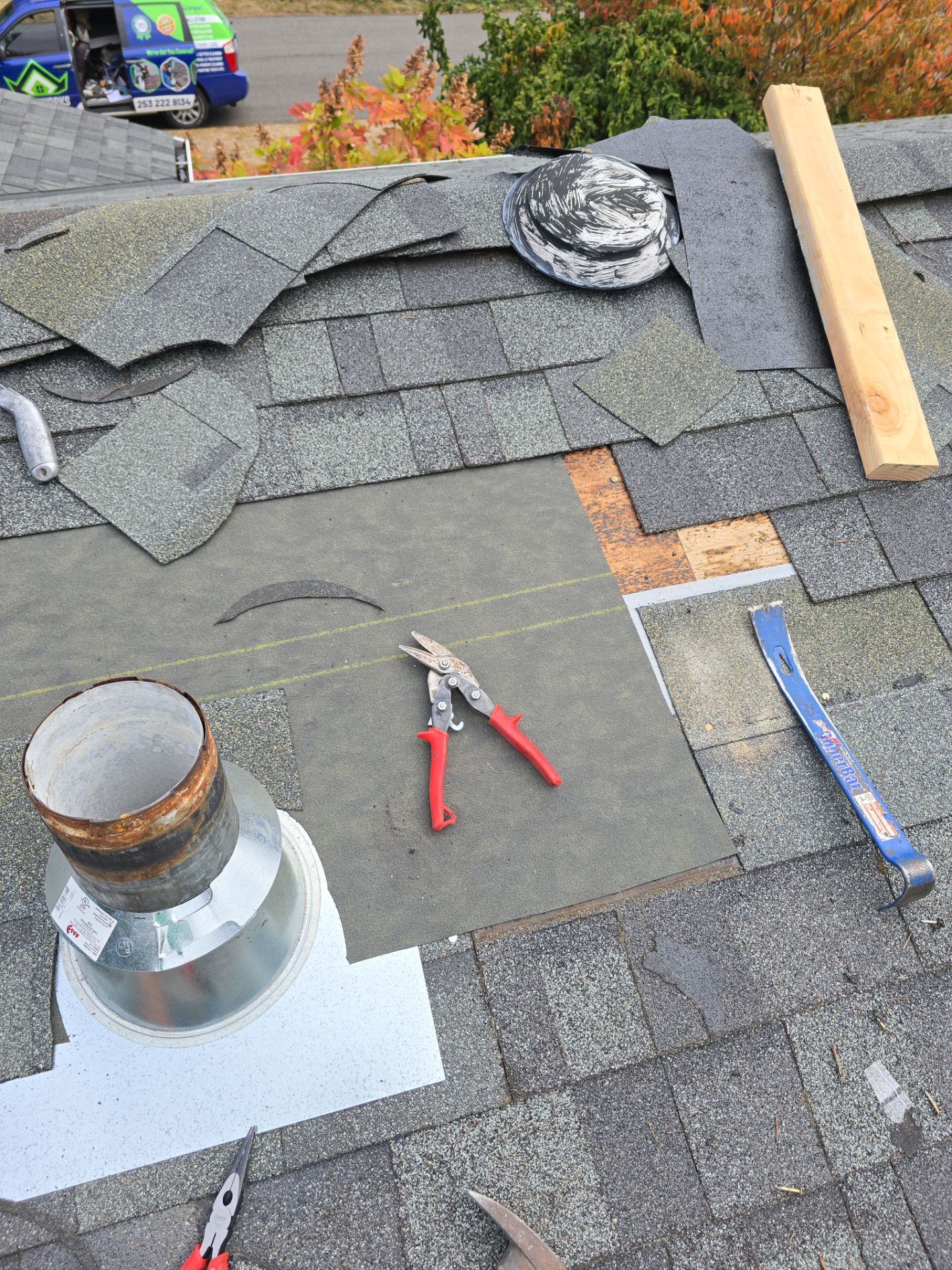 Tear-off & waterproof underlayment