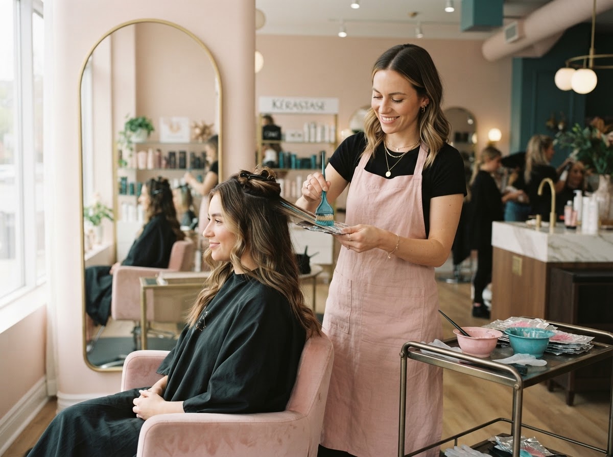 Hair Color at Luna Glow Studio