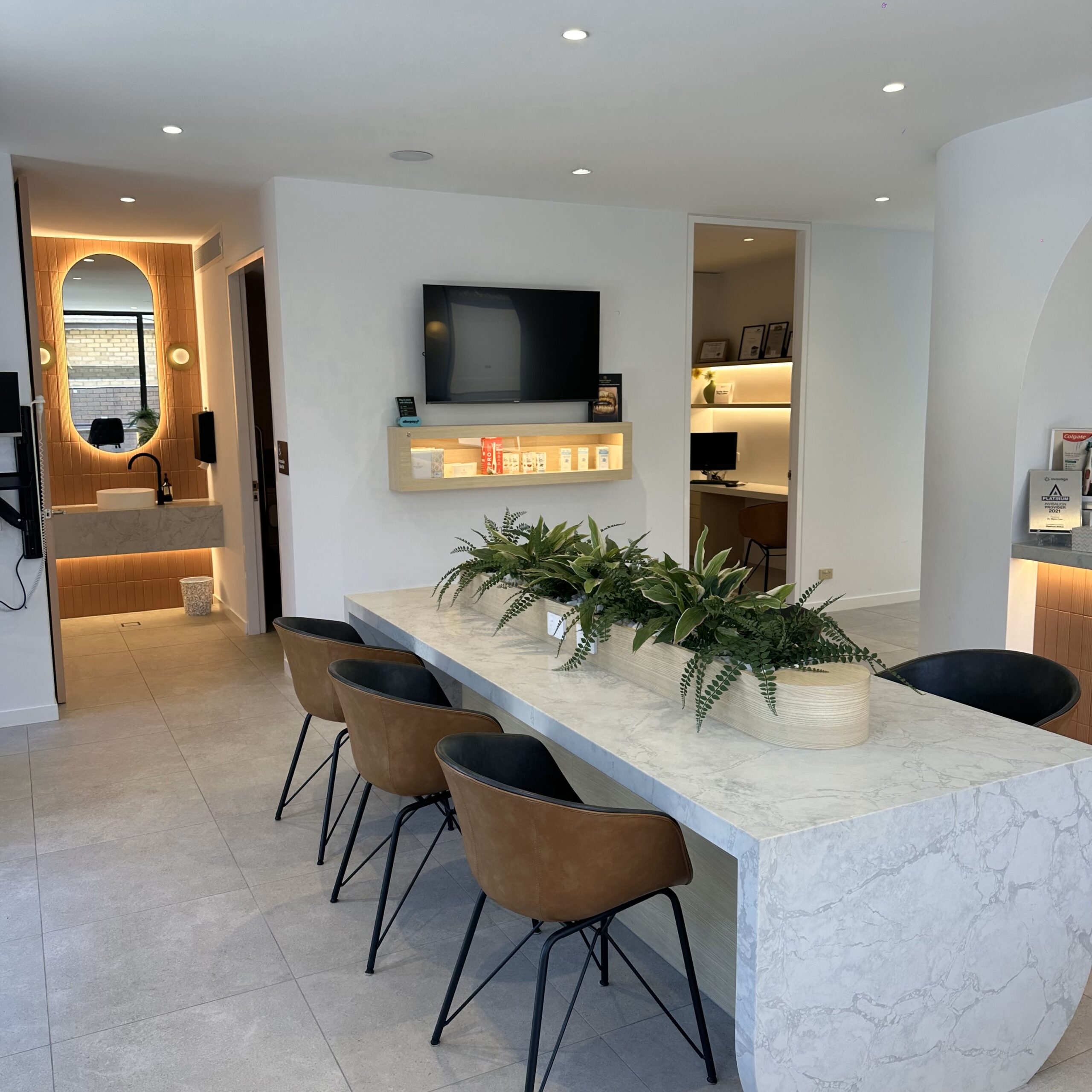 Glenroy Dental Group welcoming reception and waiting lounge