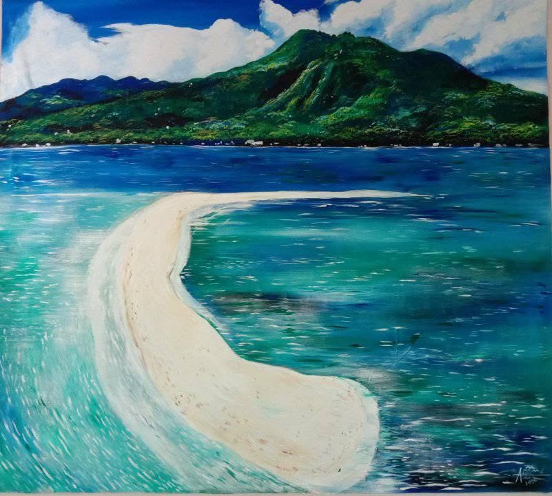 White Sandbar & Turquoise Waters — Camiguin Sandbar Curve