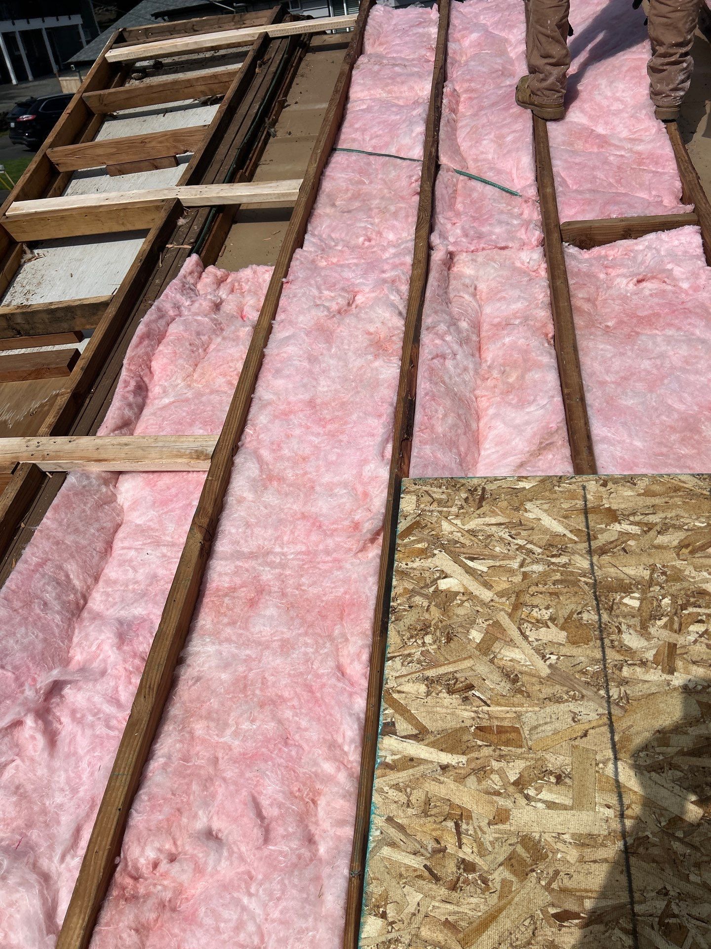 Structural Rafter & Insulation Rebuild to Finished Architectural Roof — in progress