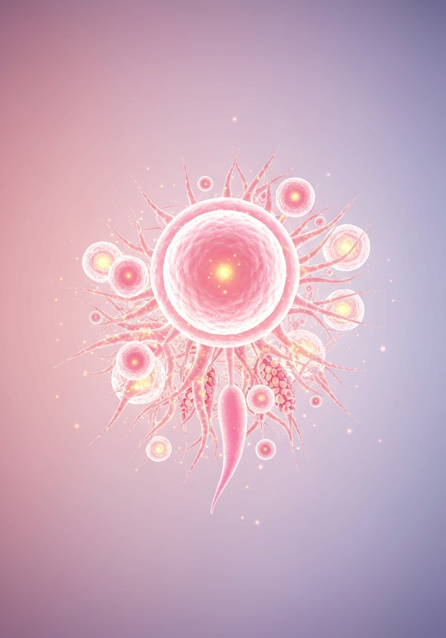 Female hormone and endocrine system visualization