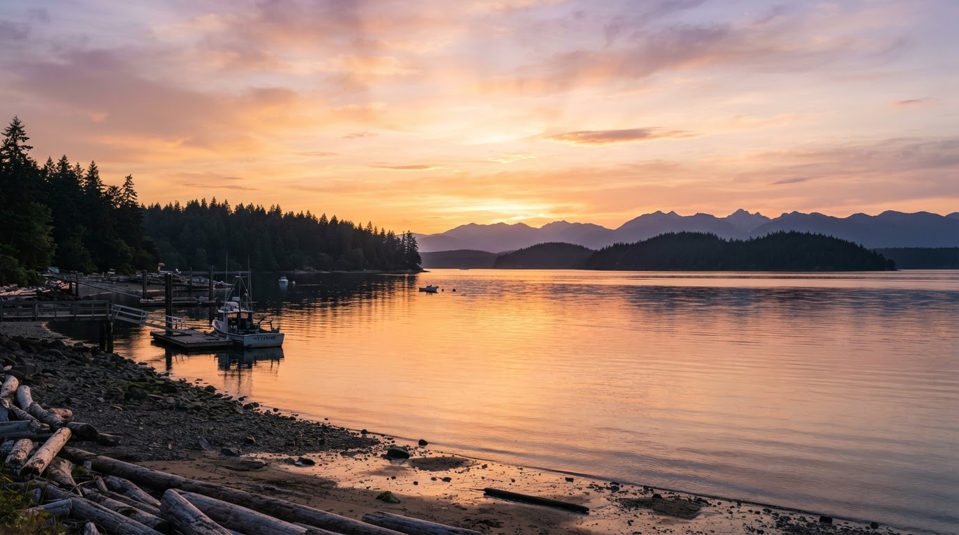 Puget Sound sunset at The Cove
