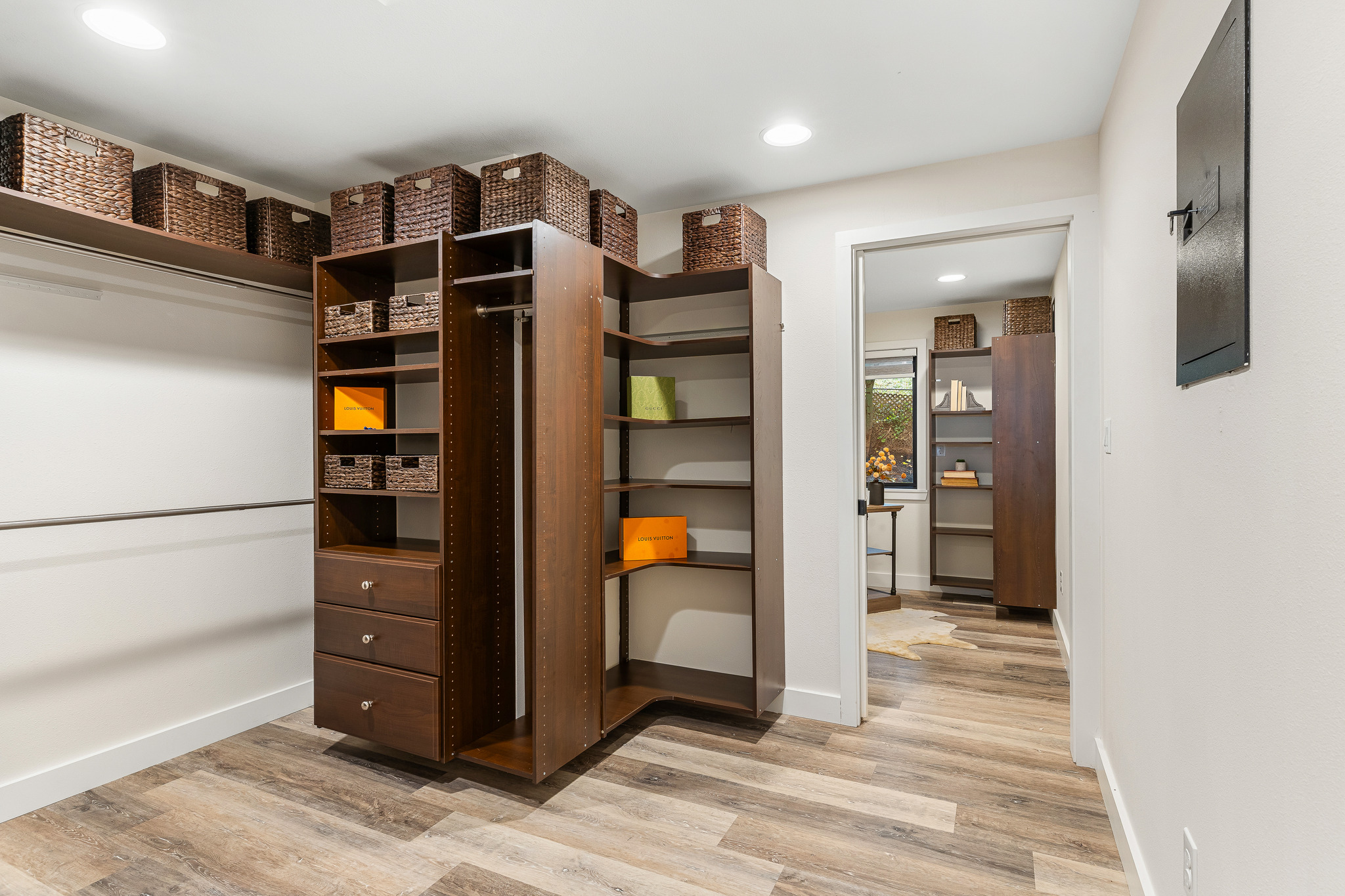 Custom walk-in dressing room