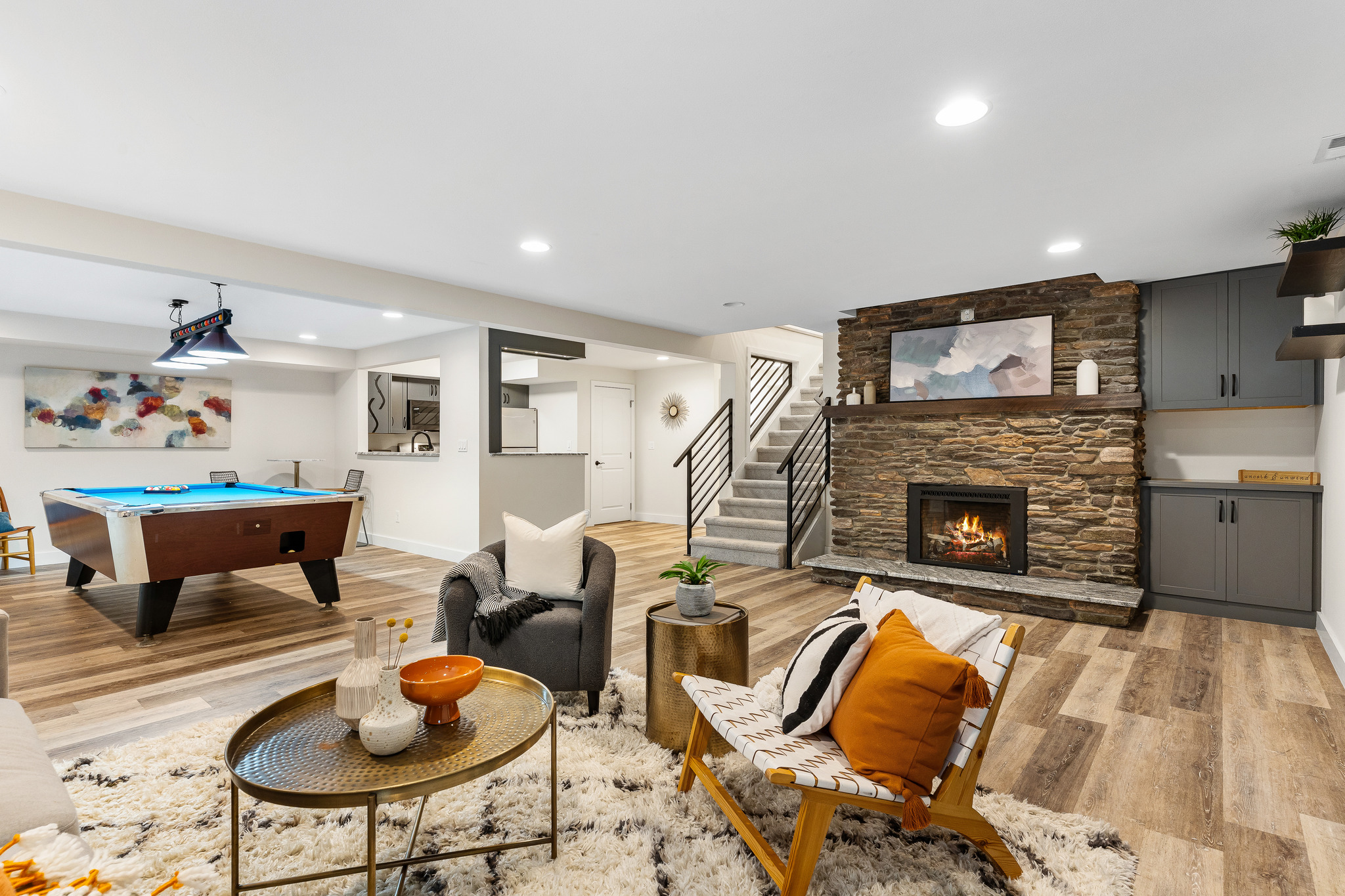 Lower level living space