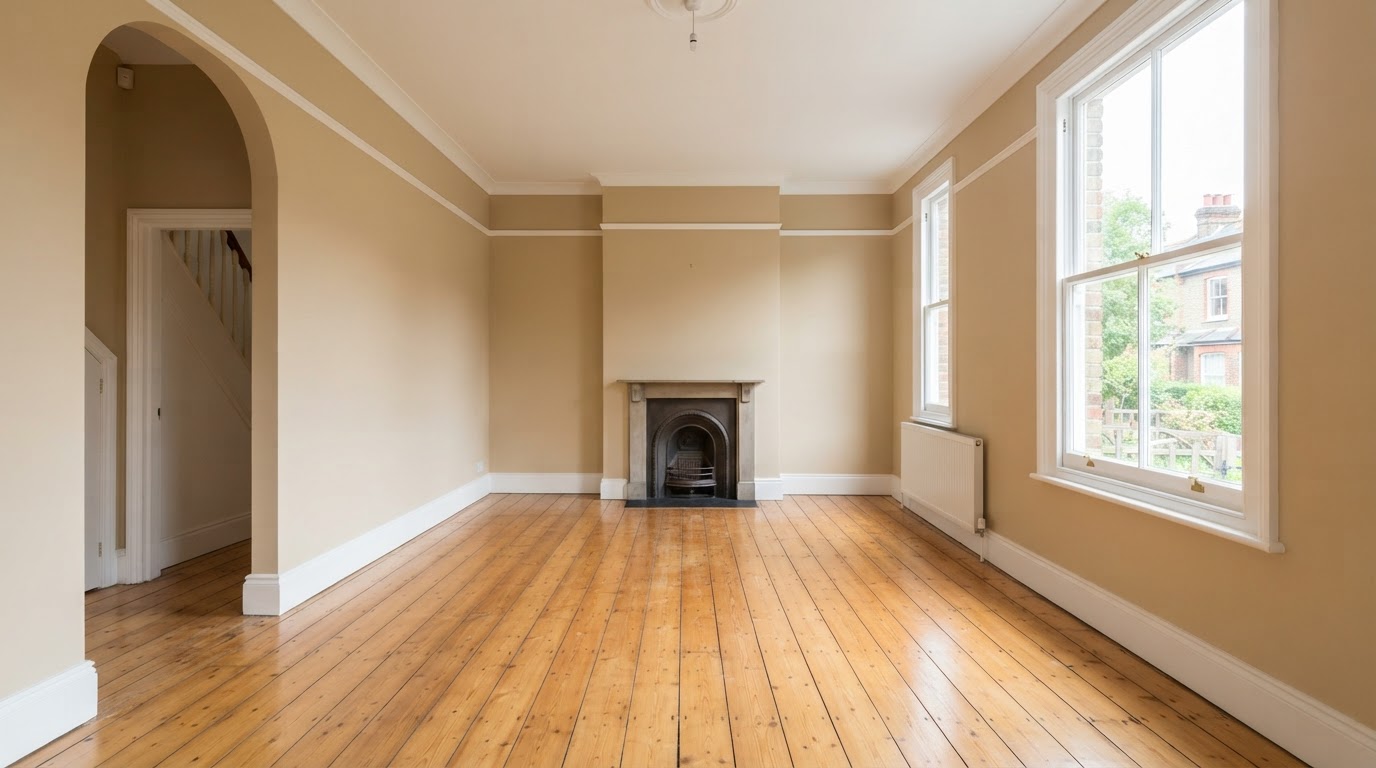 The same room after a professional clearance