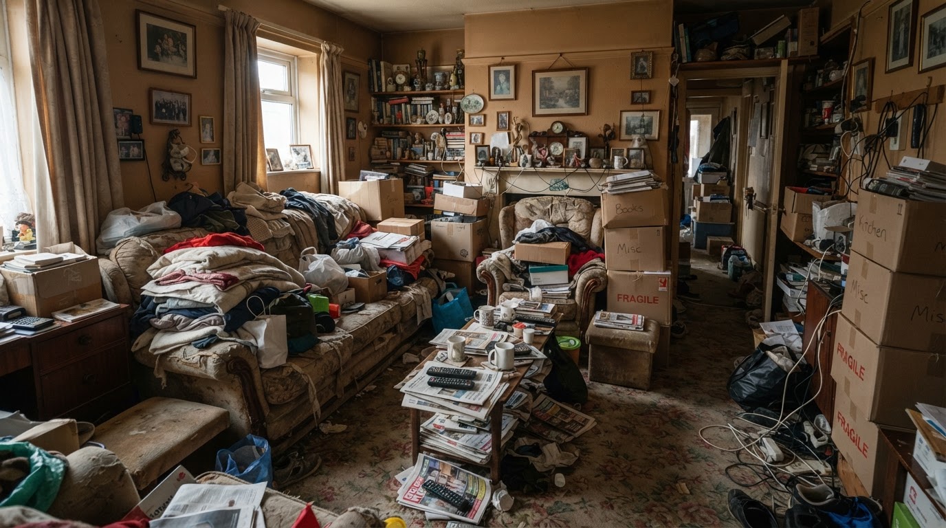 A room before clearance work began