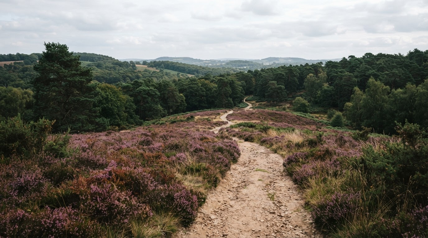 Cannock Chase heathland and woodland near Rugeley, Staffordshire