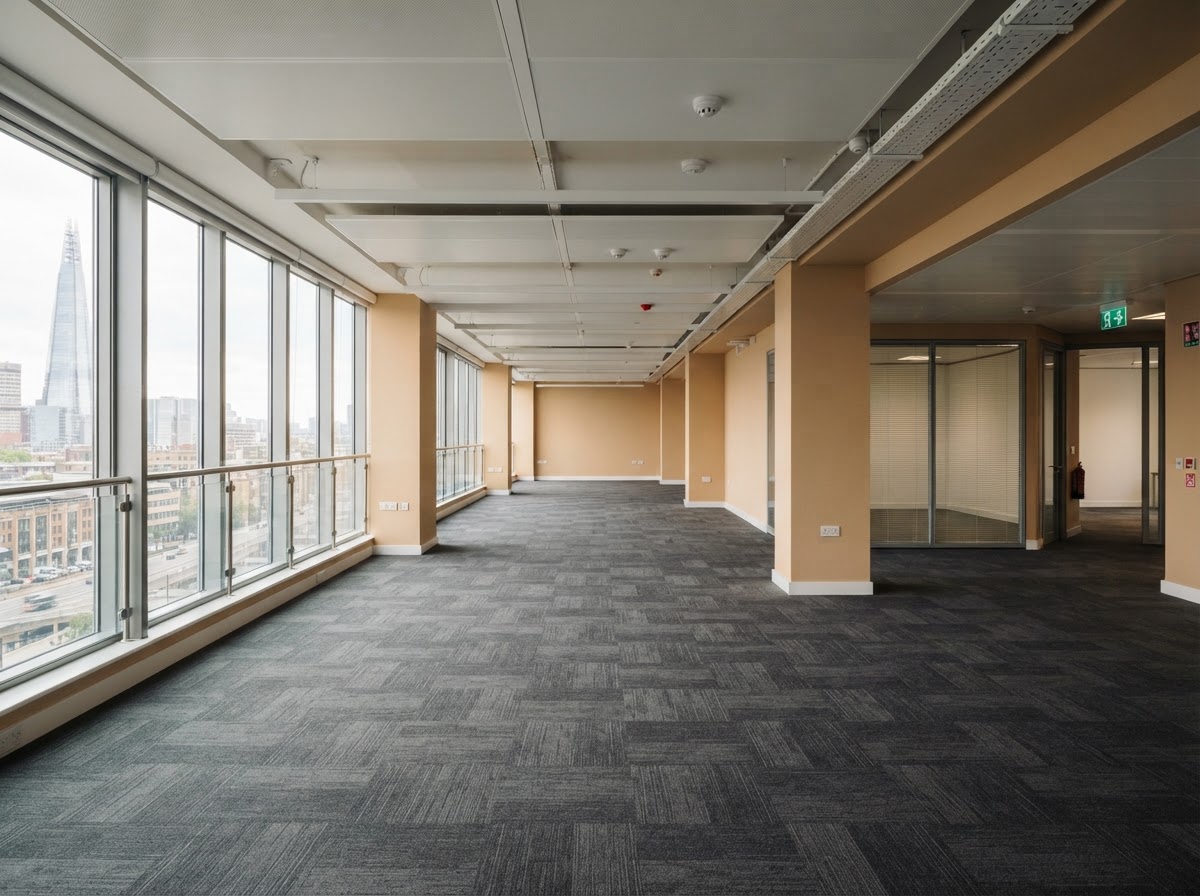 A commercial office cleared and ready for its next use in Rugeley