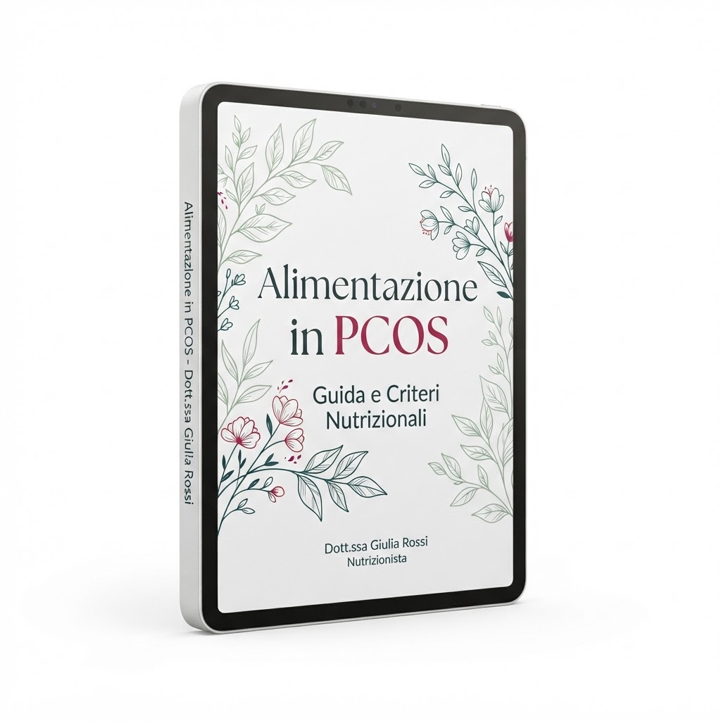 Ebook Alimentazione in PCOS: guida nutrizionale inclusa con la masterclass