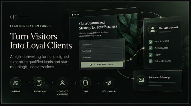 Lead Generation Funnel — Turn Visitors Into Loyal Clients