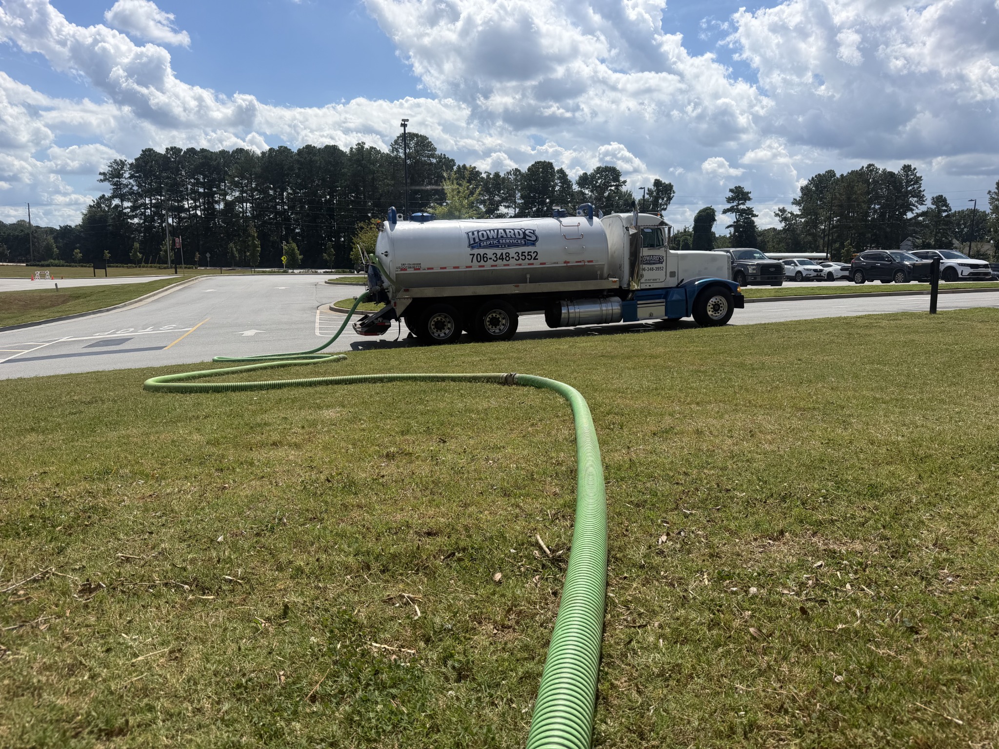 Howard's Pumper Truck On-Site