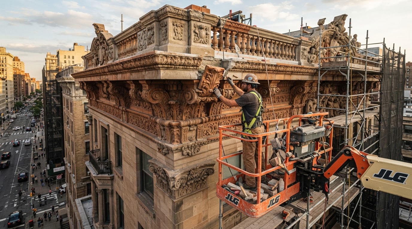 Restoring Ornamental Terra Cotta on a Landmark Building
