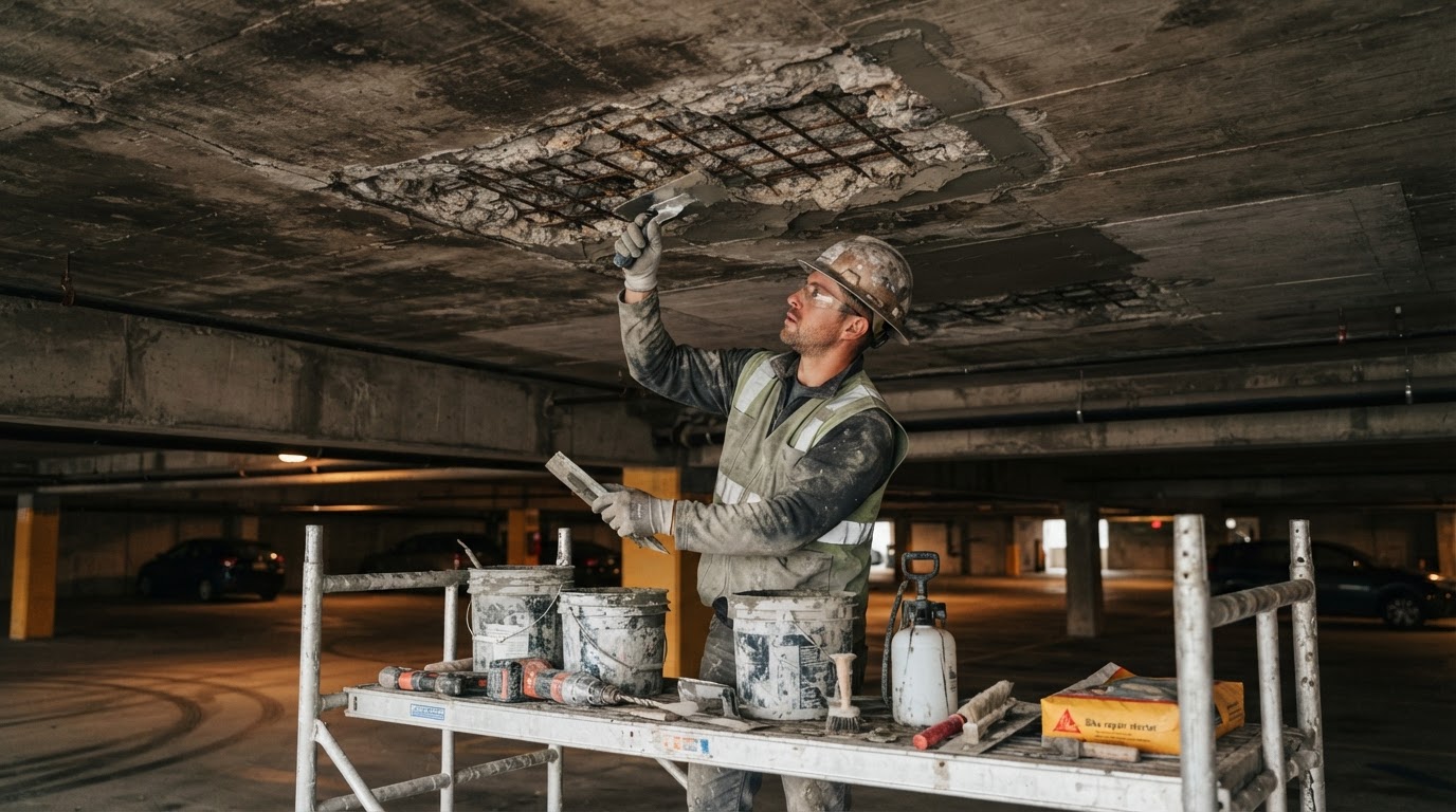 Securing a Parking Structure Before a Spall Became a Hazard
