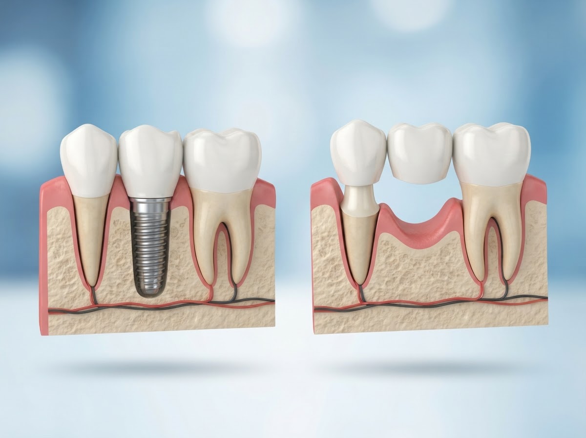 Dental bridges vs dental implants comparison