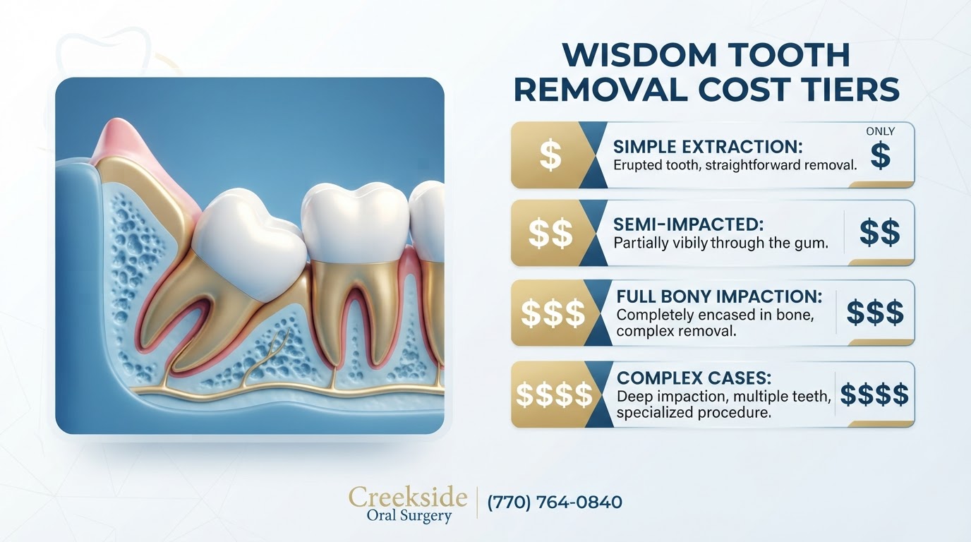How Much is it to Get Wisdom Teeth Removed Creekside Oral Surgery