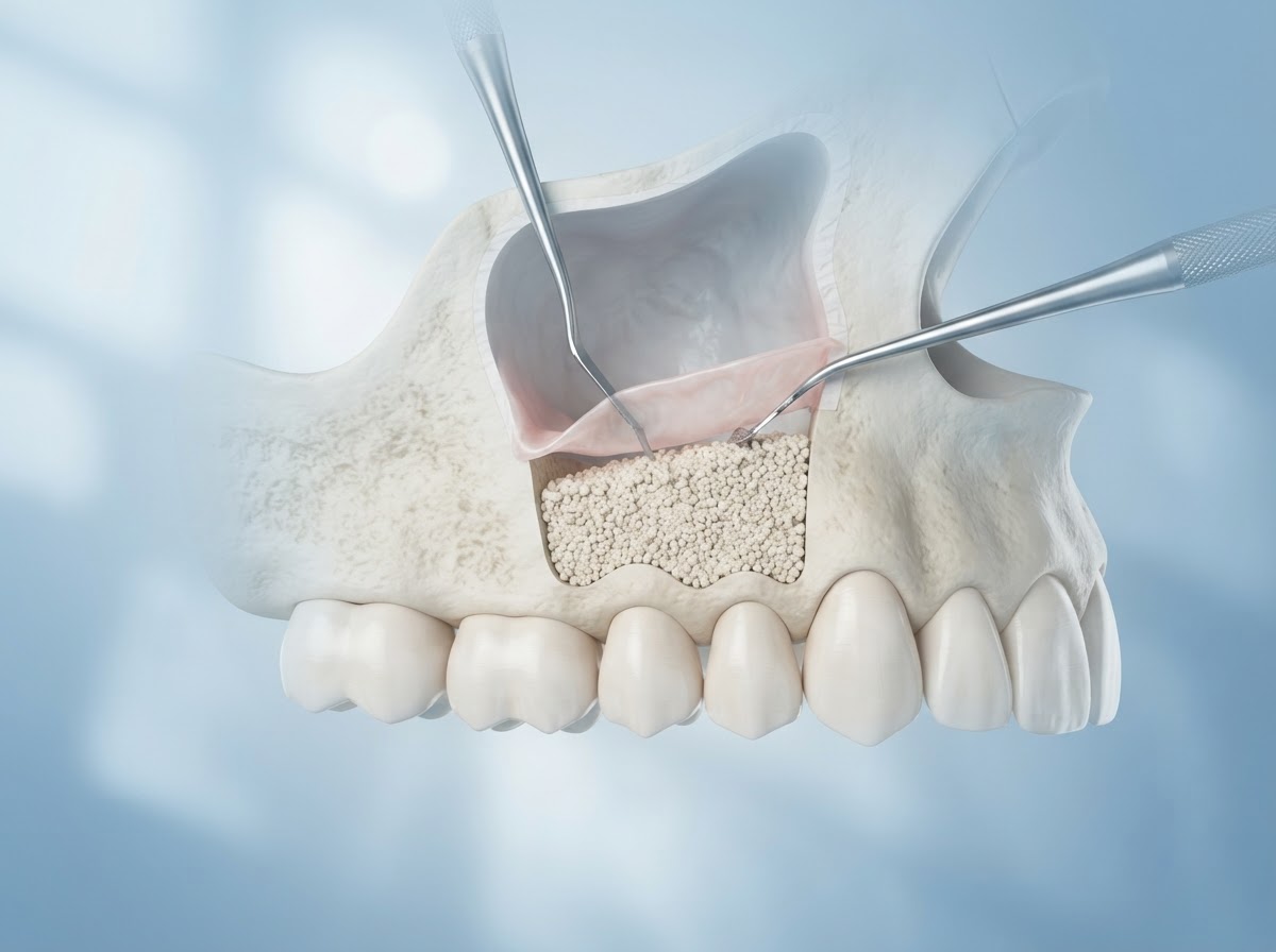 Sinus Lift 3D Illustration