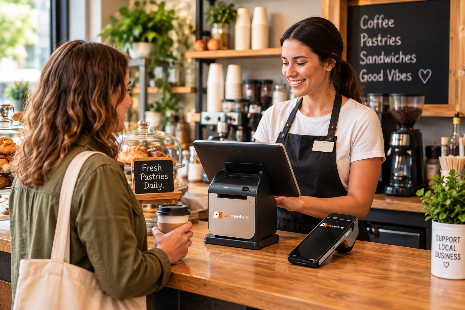 Restaurant / Café using PayAnywhere POS and payment terminals