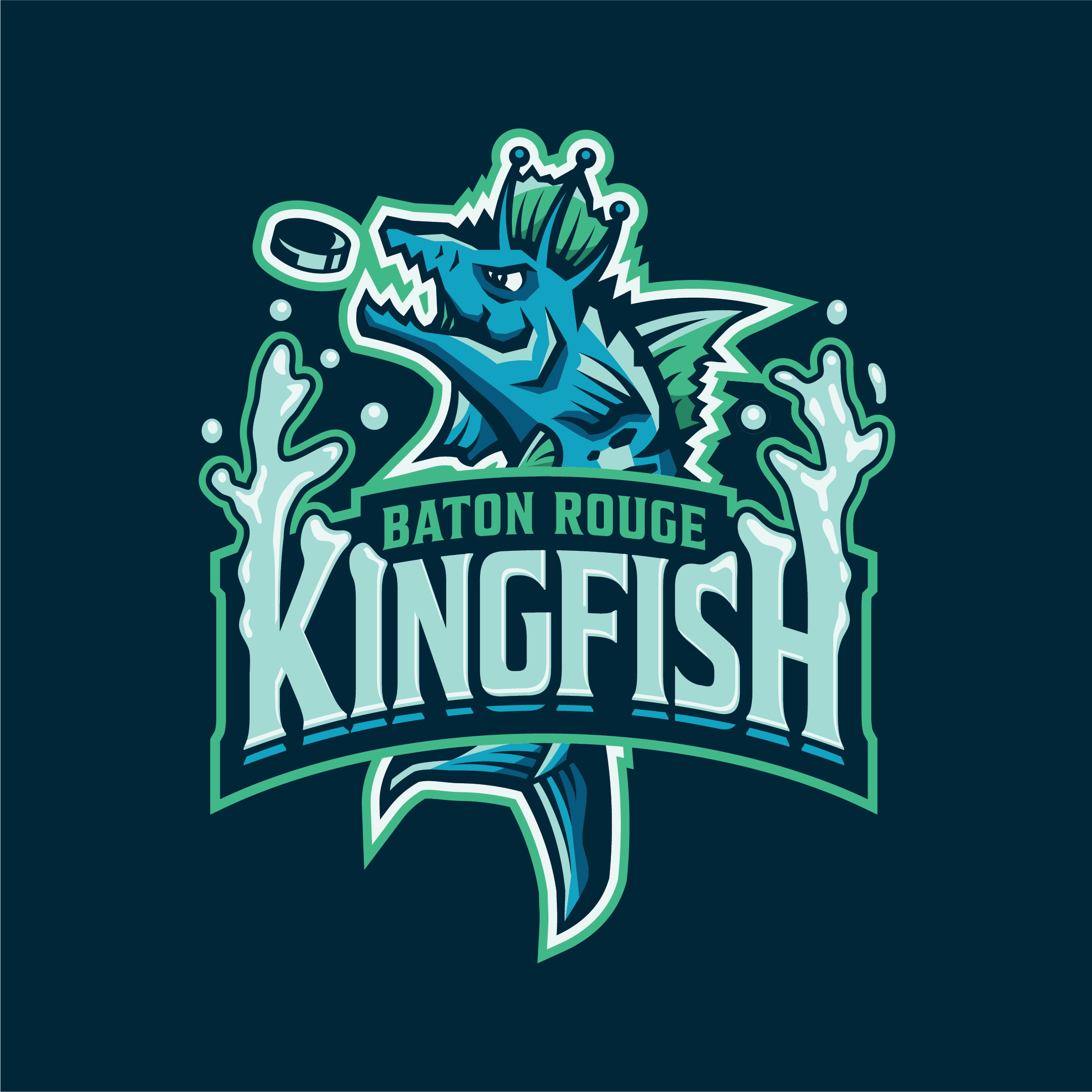 Official Baton Rouge Kingfish Crest