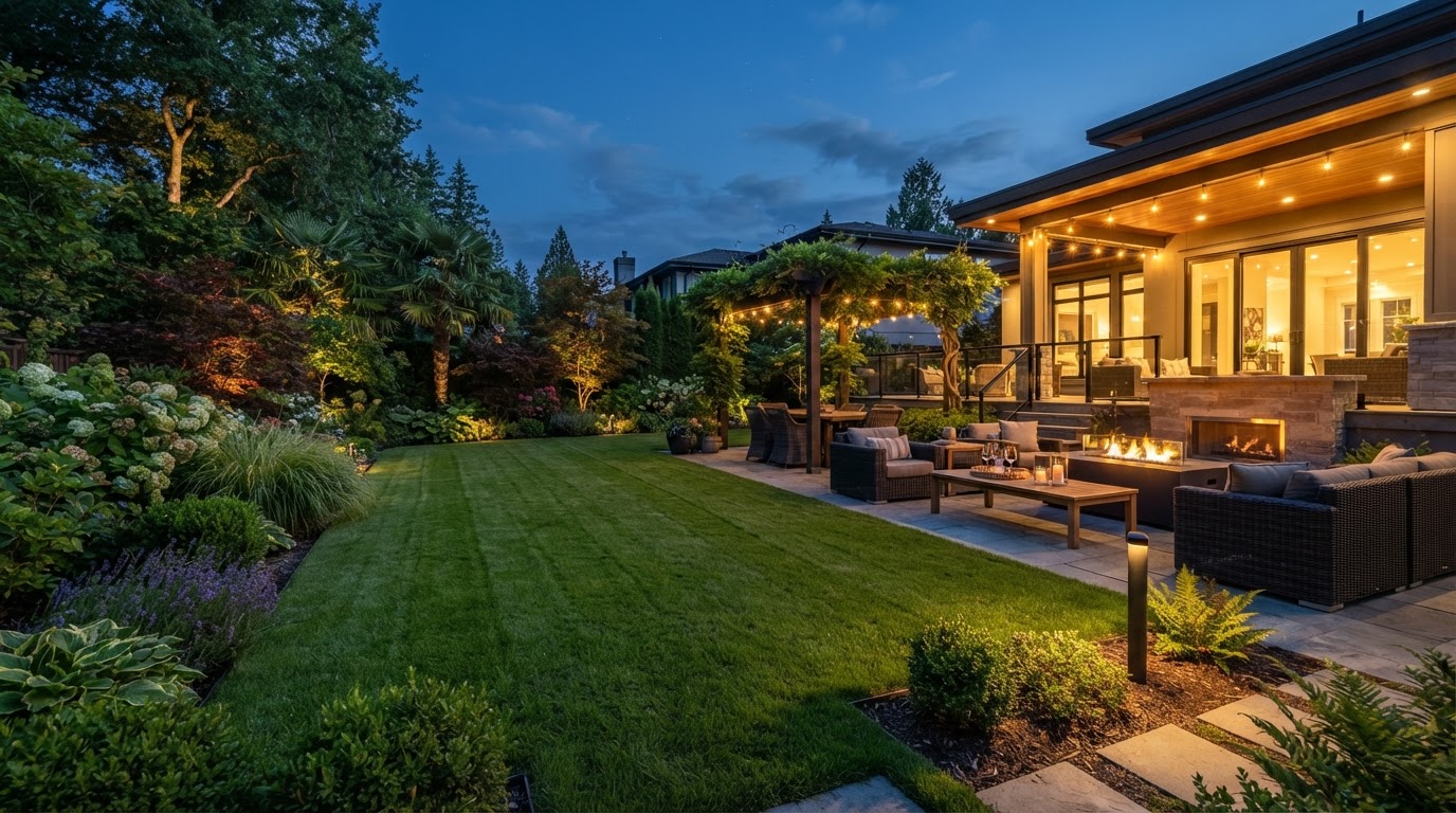 Beautiful Manicured Landscaping Hero
