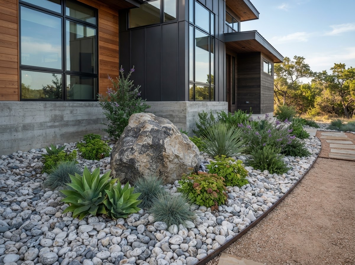 Decorative Rock & Dry Creek Bed in Enders