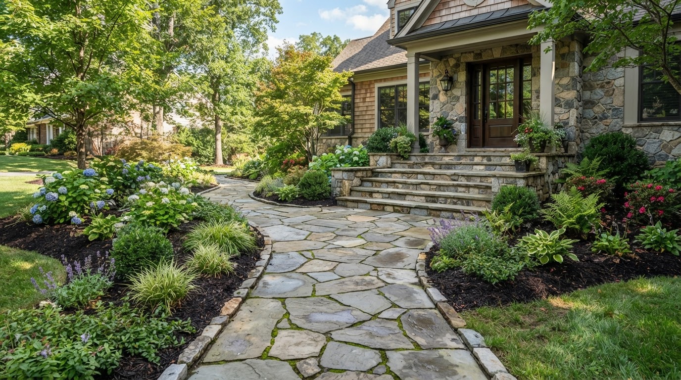 Flagstone Walkway & Entry Steps in Millersburg