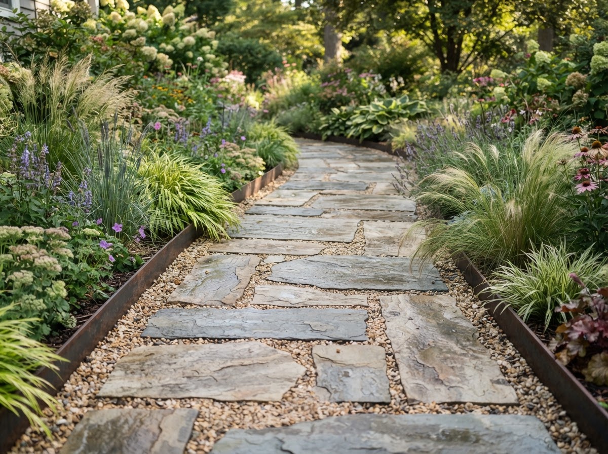 Flagstone Walkway & Entry Steps in Millersburg
