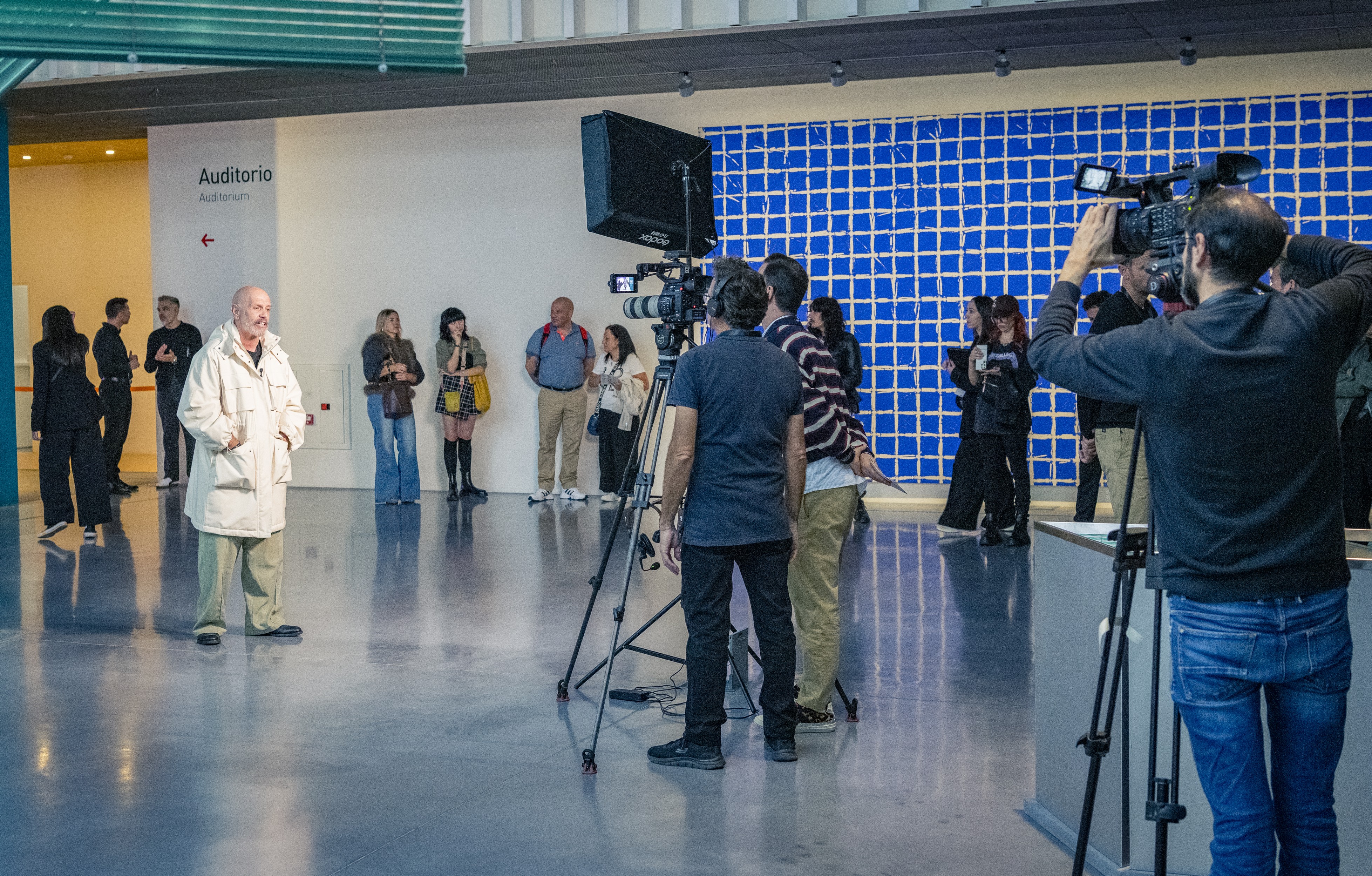 Cobertura de televisión, entrevistas y medios de comunicación en ELLOS Muestra Moda Masculina