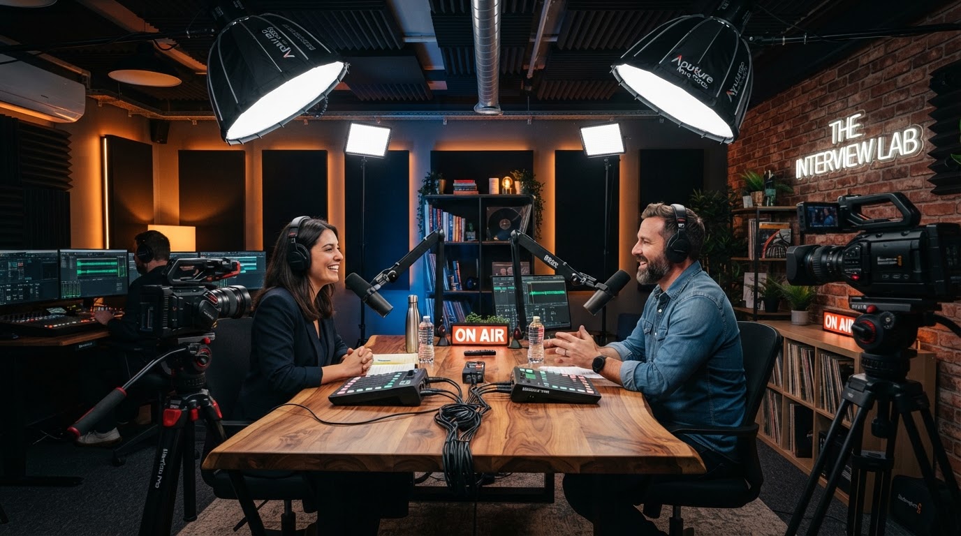Clinton Oh Studio Interview and Podcast Setup