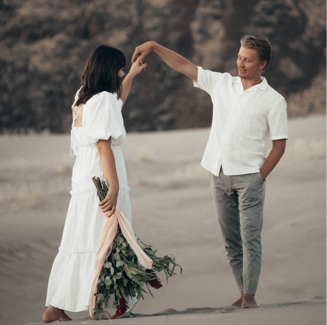 Bride celebration portrait