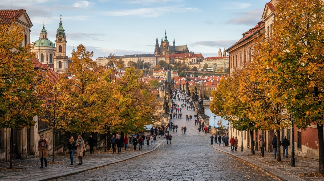 Ciudades europeas en otoño