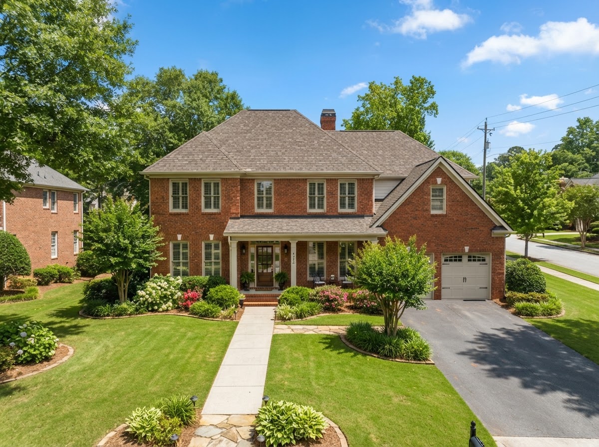 Senoia roof replacement — GAF Weatheredwood