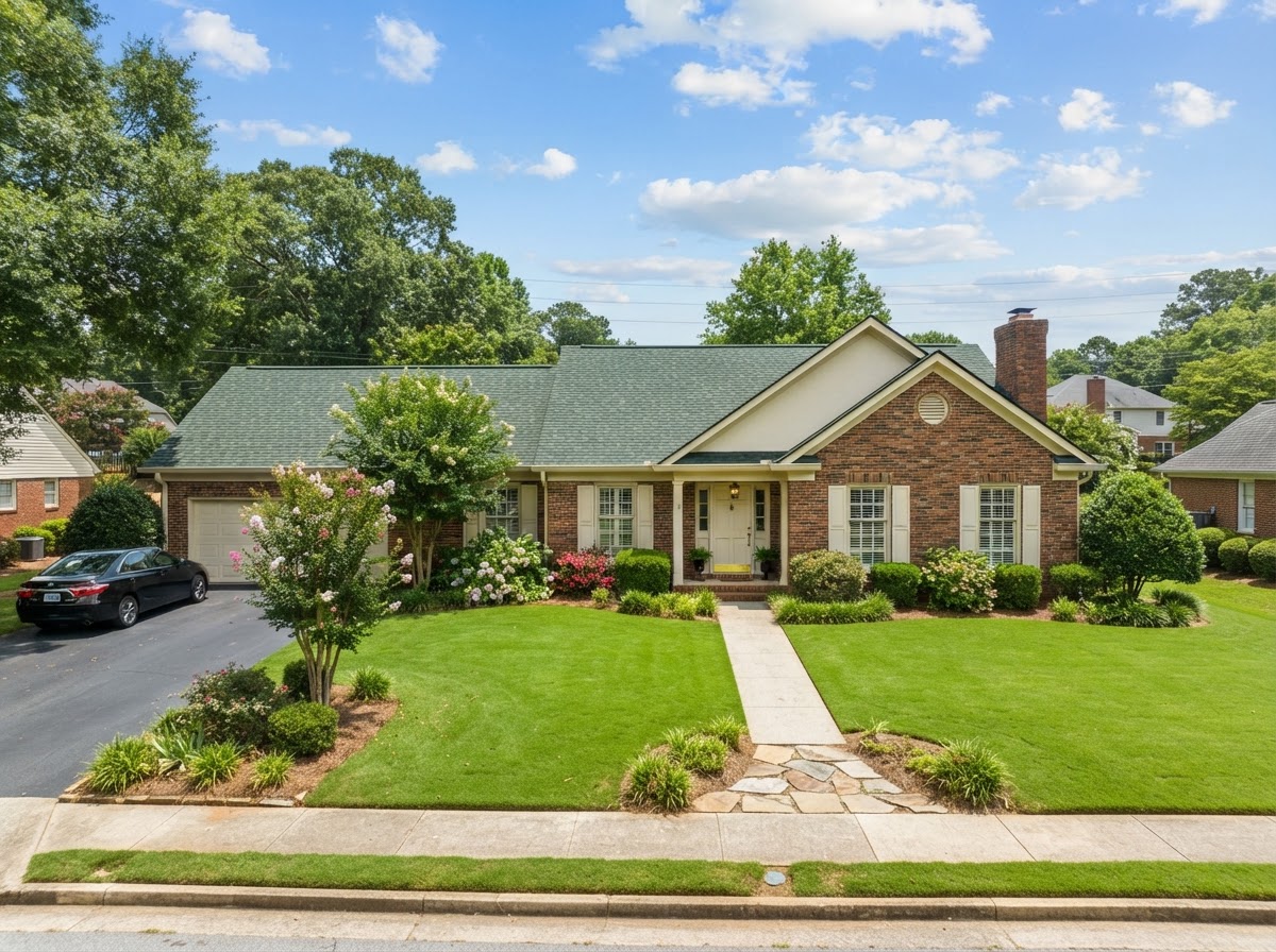 Fayetteville roof replacement — GAF Hunter Green