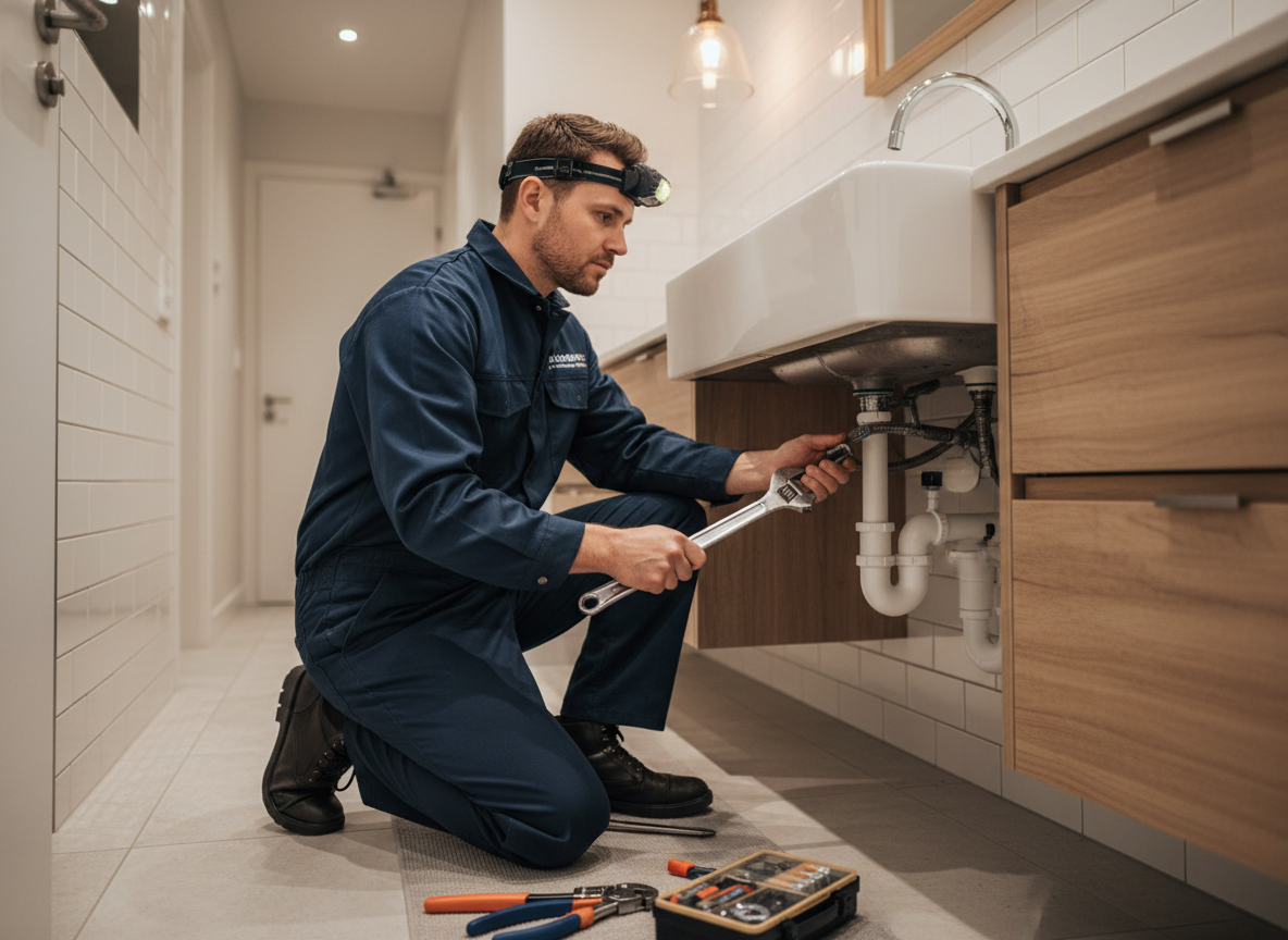 Texas Pipe & Drain professional plumber at work in Fort Worth