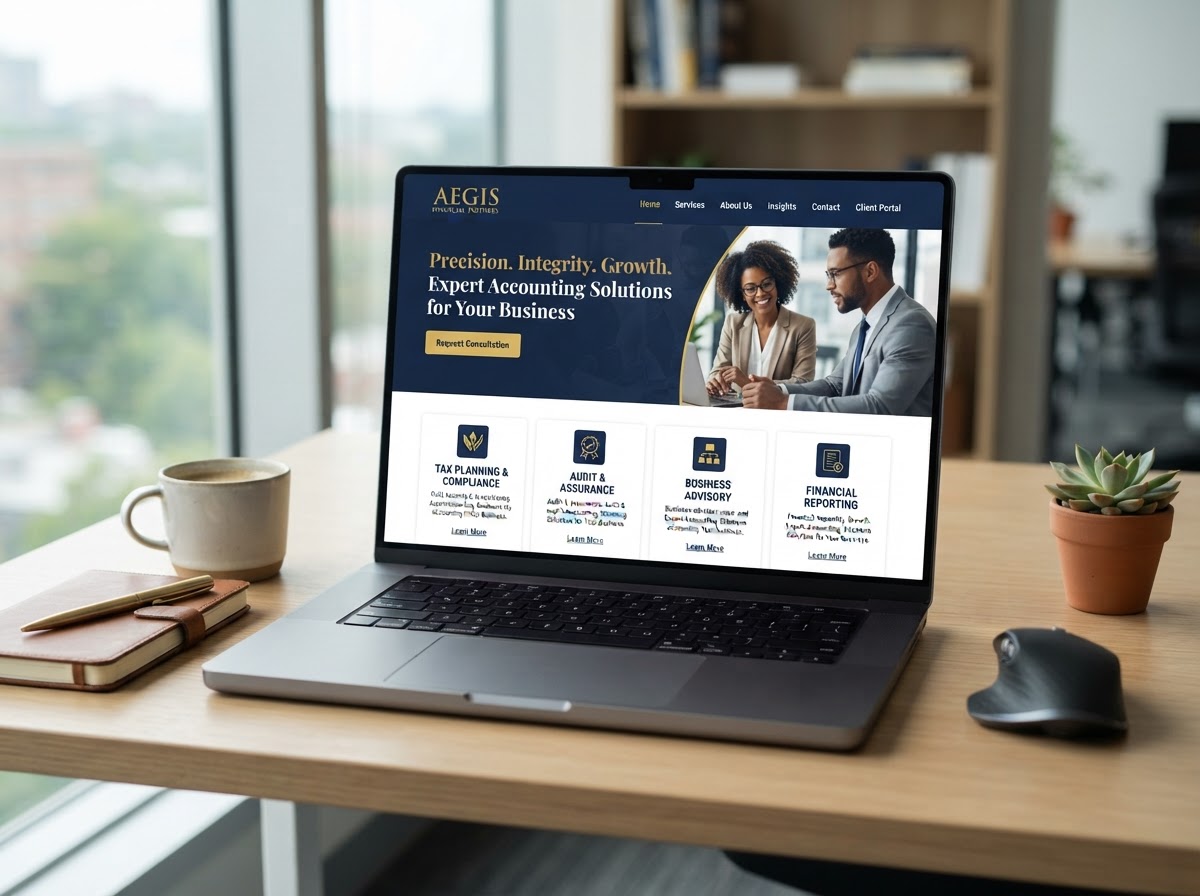 A professional accounting firm website included at no extra charge