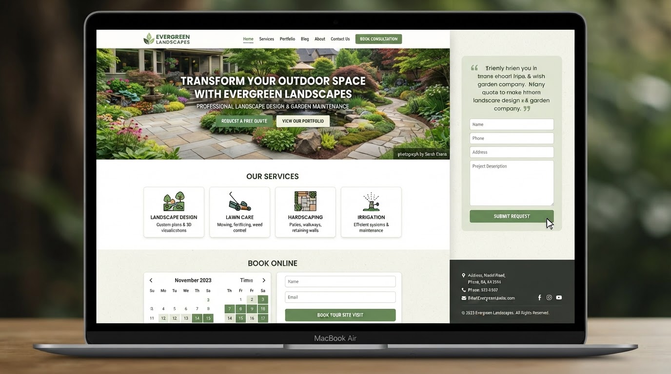 Greencraft Landscape website screenshot