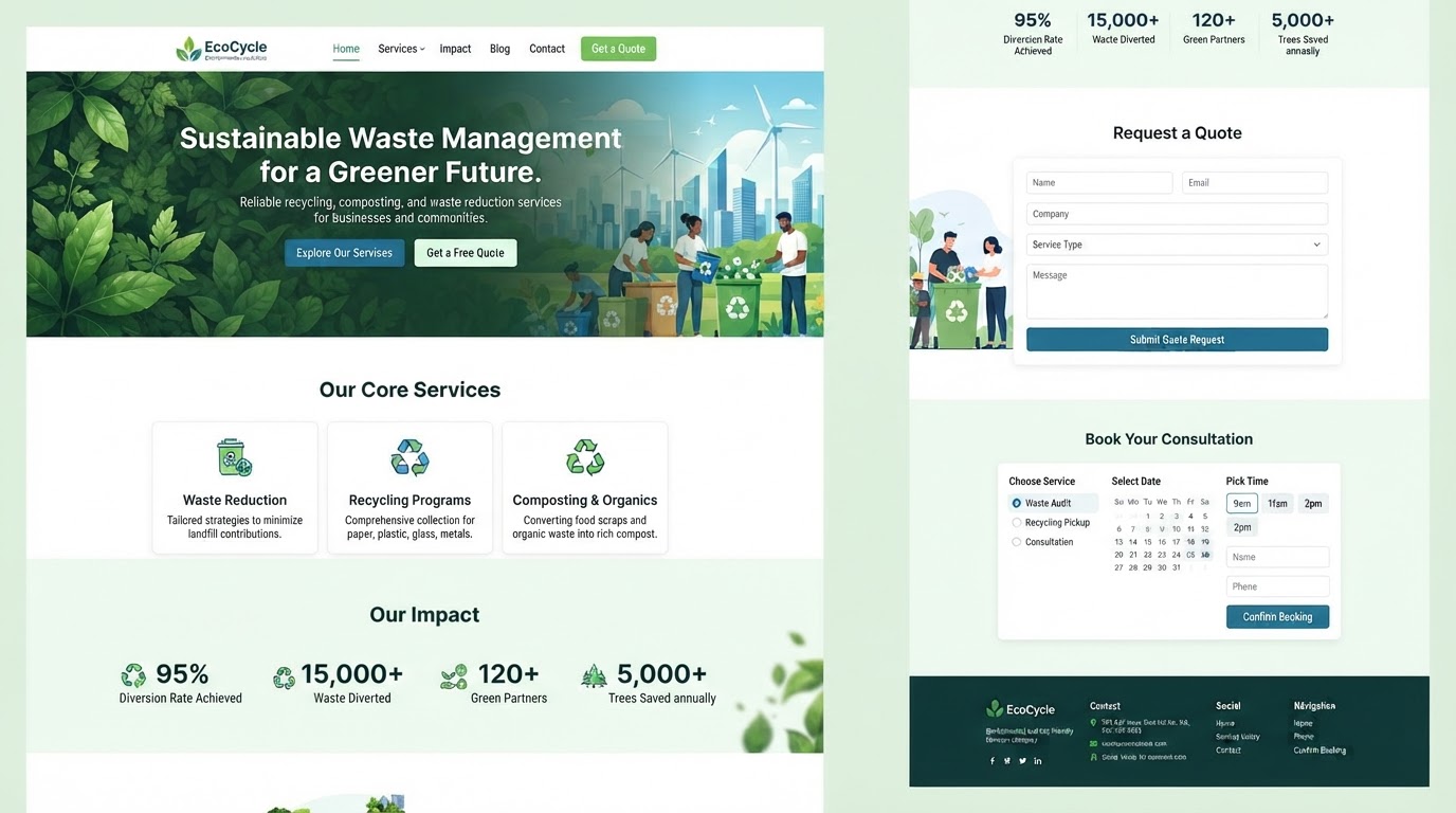 EcoVanguard website screenshot