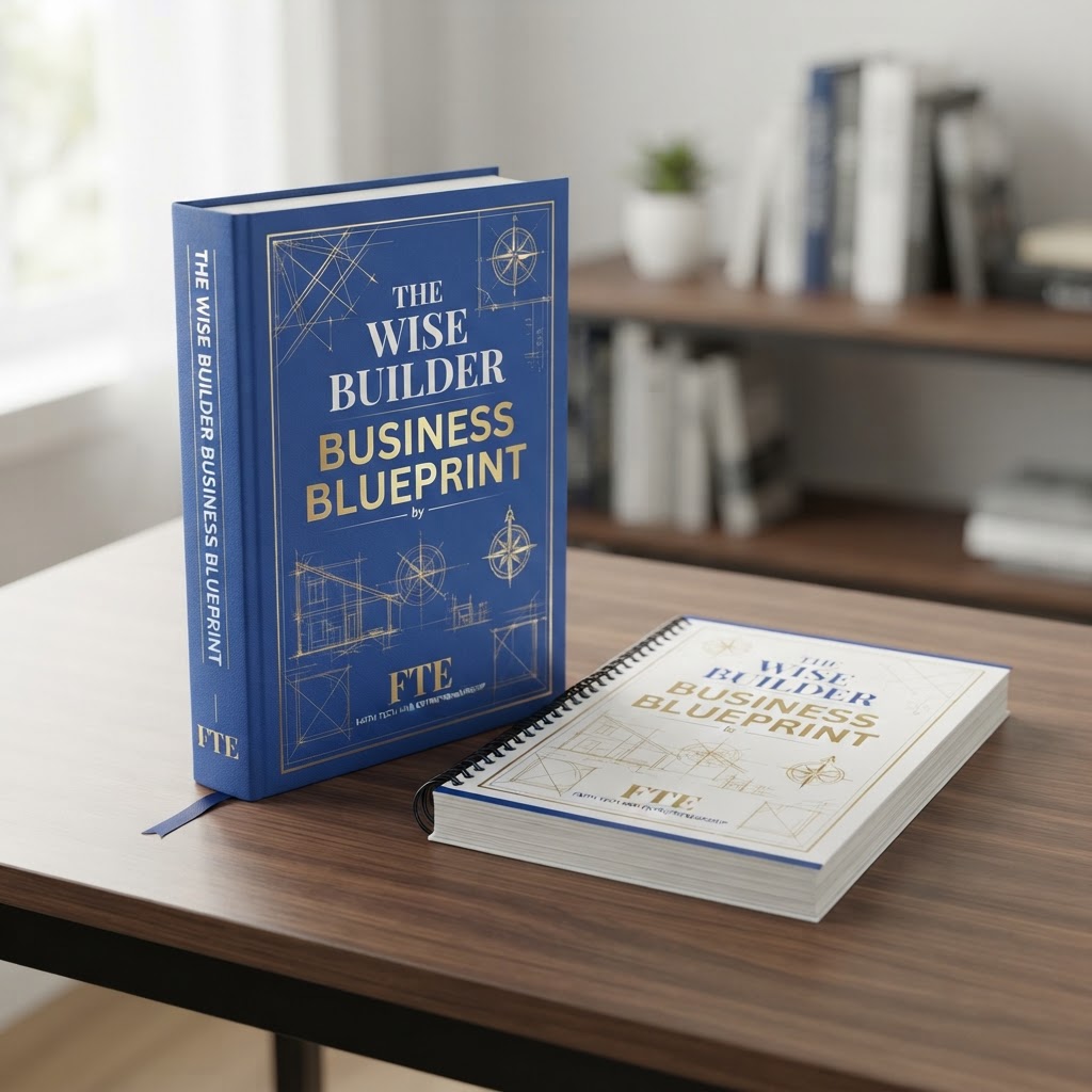 The Wise Builder Business Blueprint 3D Mockup