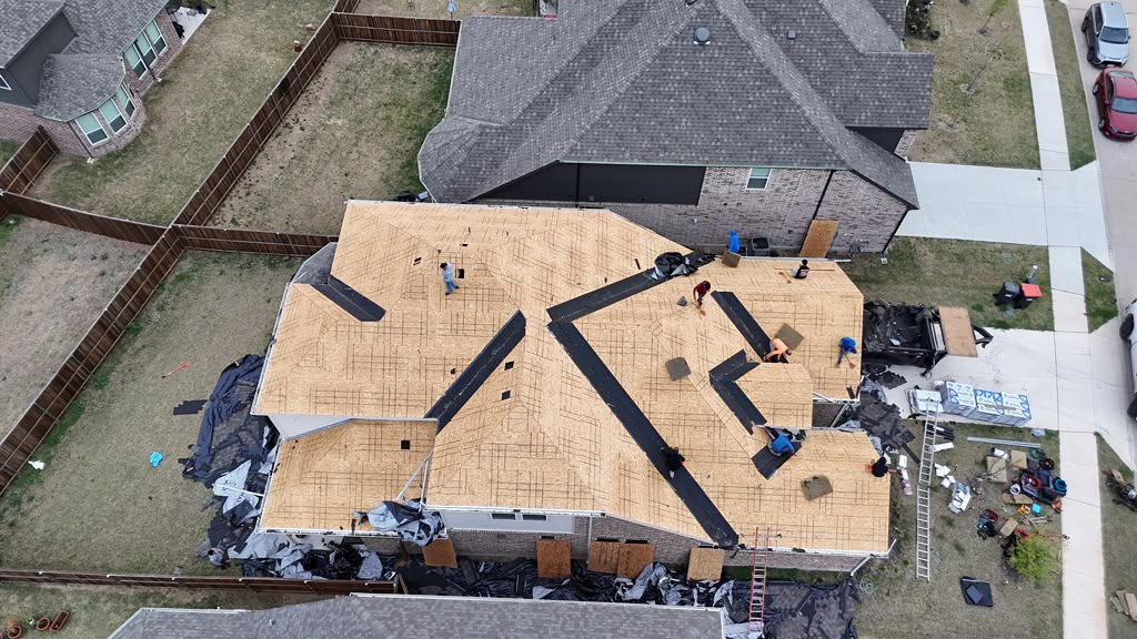 Architectural Roof Replacement completed by Lakeside Roofing & Restoration in Rockwall TX
