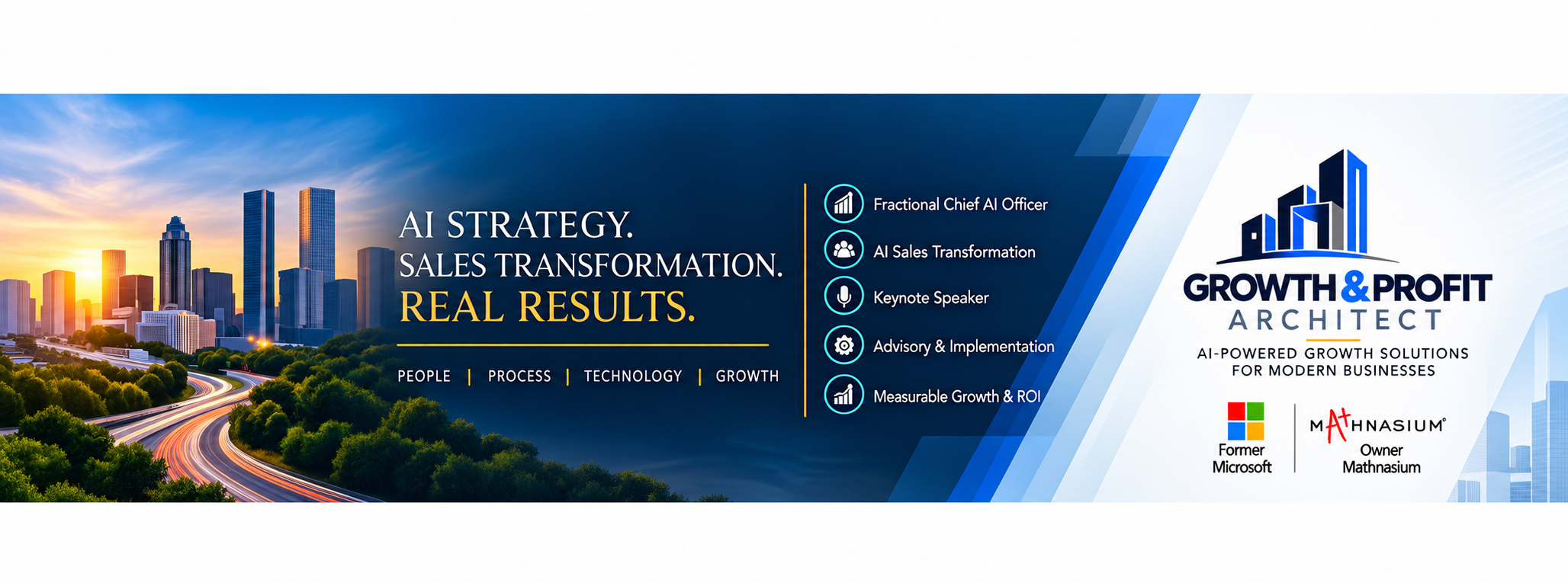 Growth & Profit Architect - AI Strategy. Sales Transformation. Real Results. Featuring Fractional Chief AI Officer, Former Microsoft, Mathnasium Owner