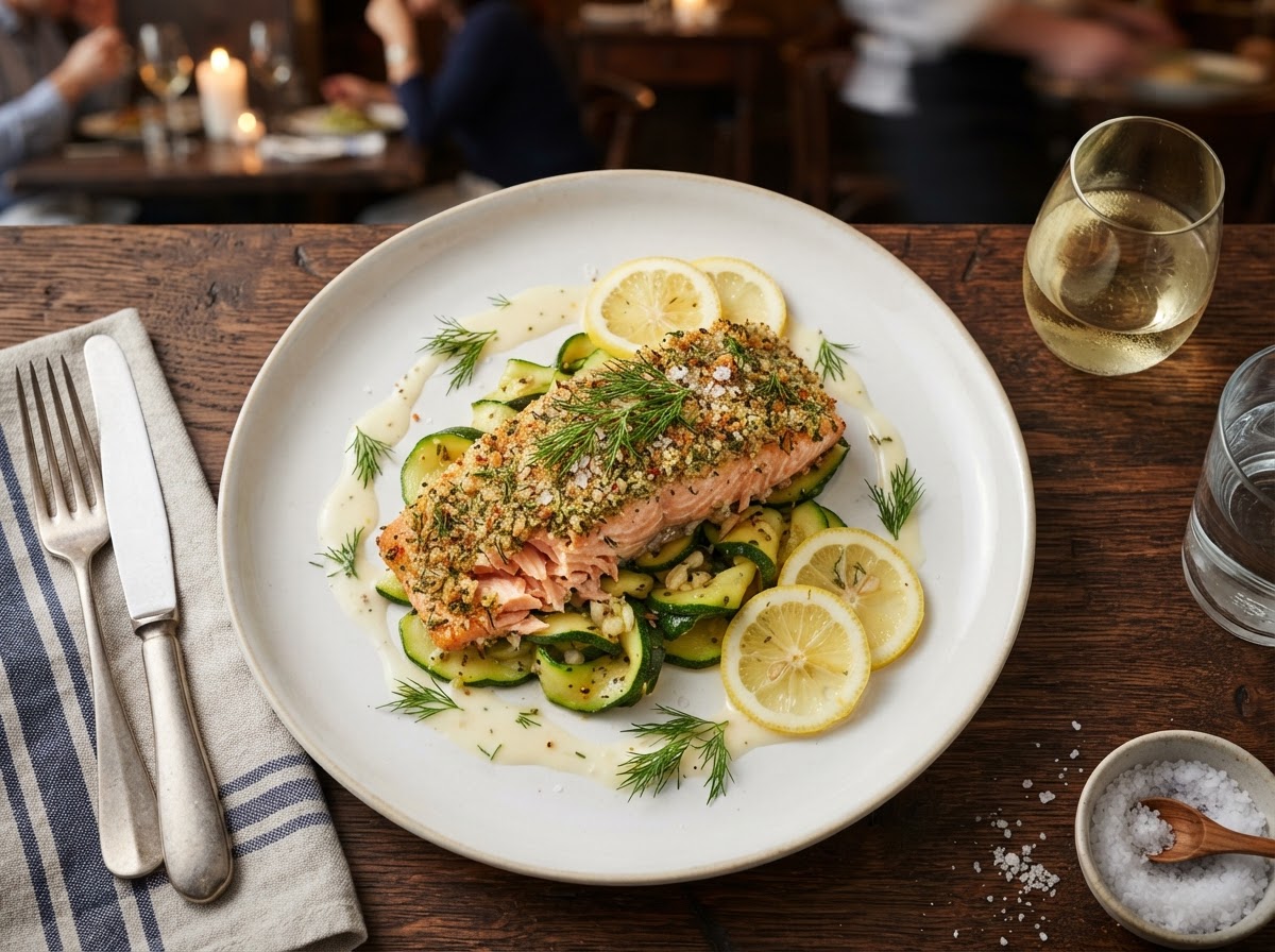 Dill-Crusted Salmon