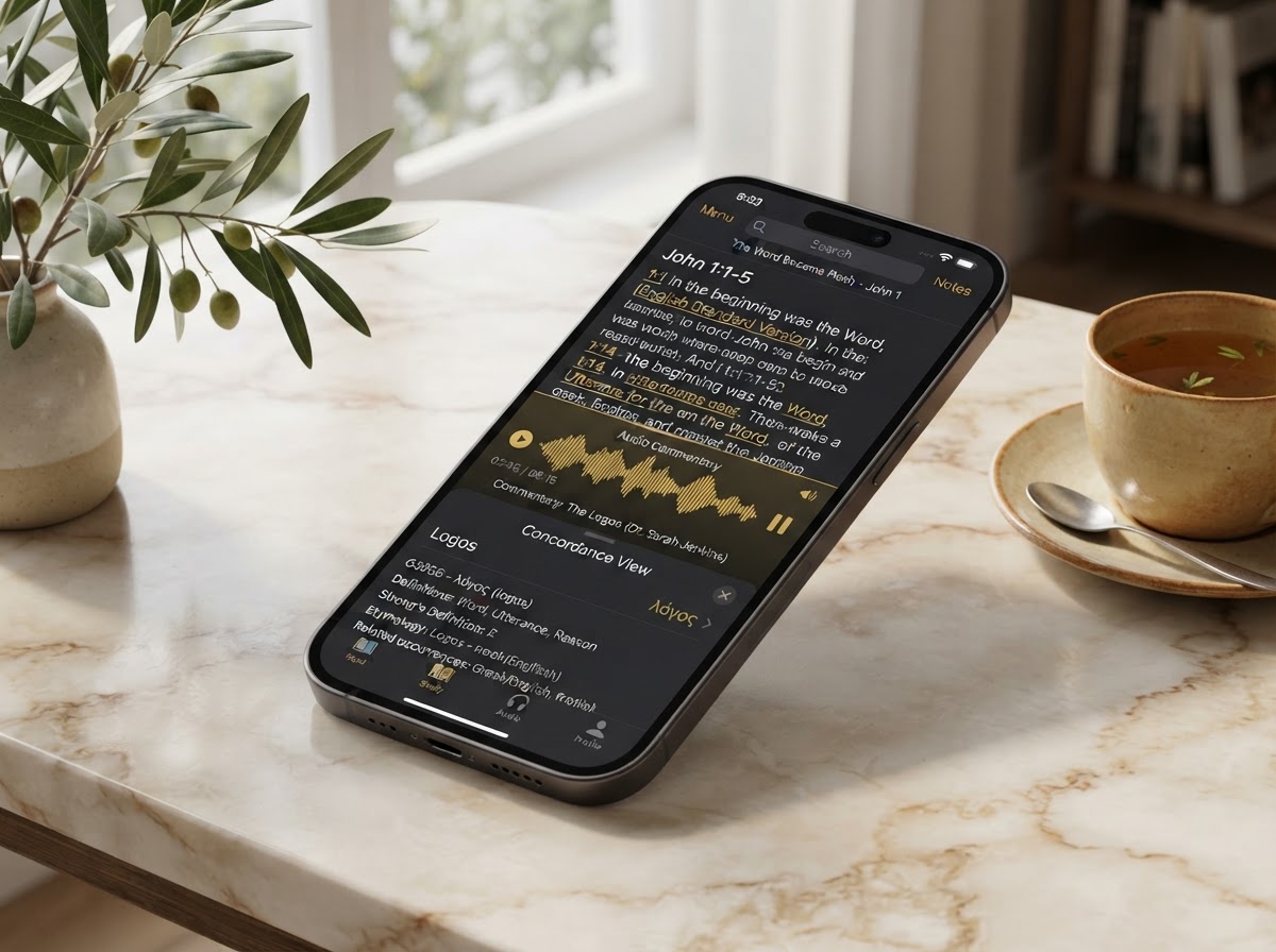 Bible Maximus on Smartphone Display