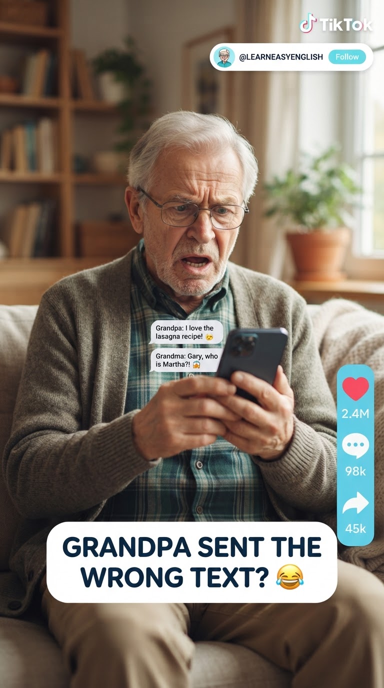 Grandpa sent the wrong text? Real English you can use!