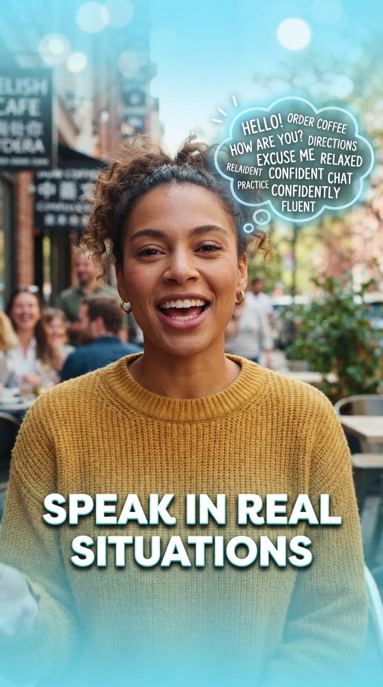 Train your brain to speak in real situations