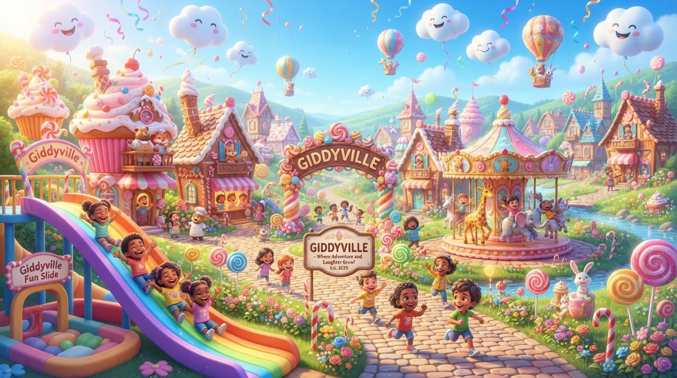 Giddyville Colorful Kids Wonderland