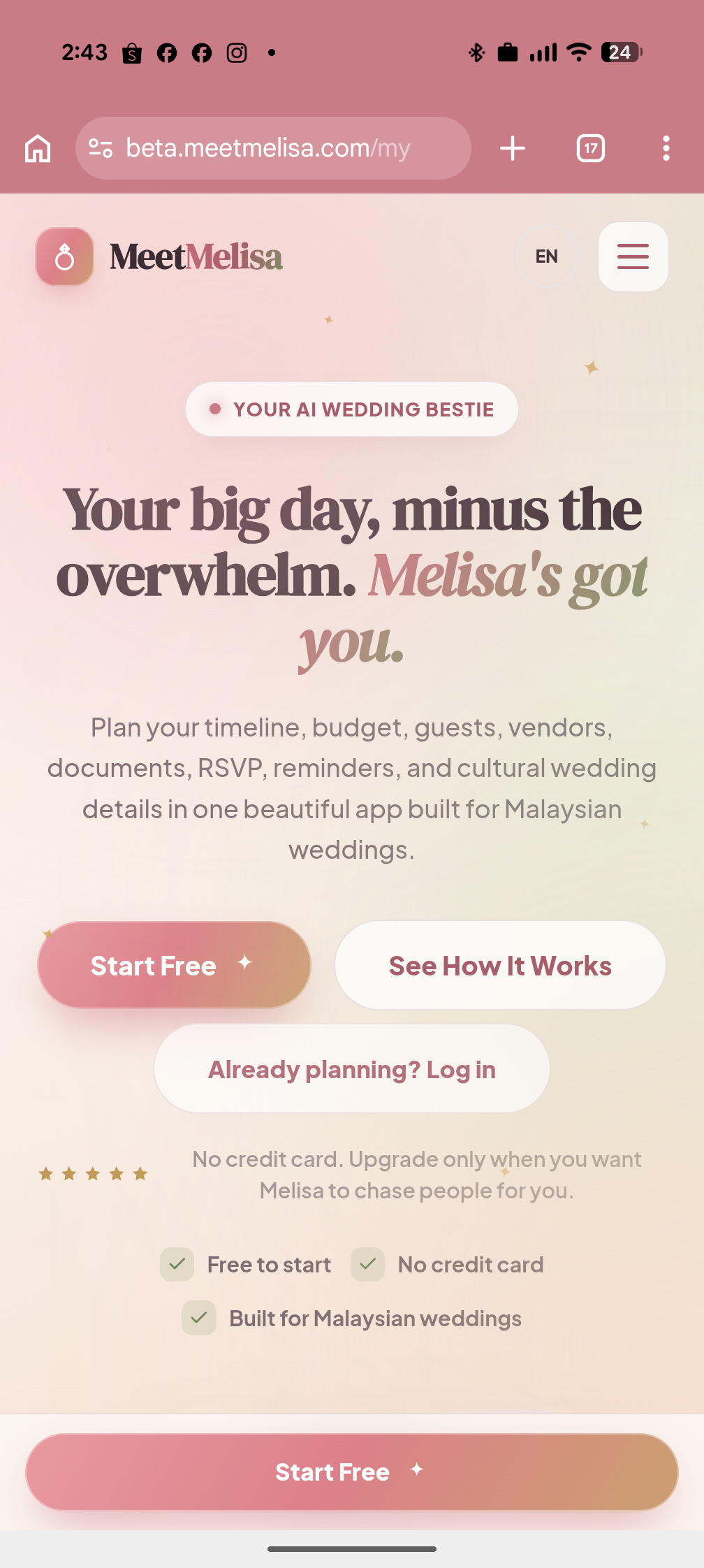Web App Perancang Perkahwinan AI